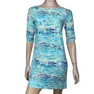 Lilly Pulitzer Women’s Size XS Blue High Tide Toile Beach Resort Camie Dress